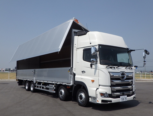 車検R7.8月迄　未使用車　4軸低床　融雪仕様　ハイルーフ
