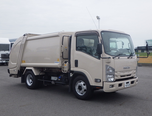 新明和プレス式　6.0㎥　汚水タンク・連続スイッチ付