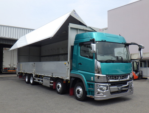 車検R7.12月迄	　4軸低床　ハイルーフ　AT　後輪エアサス