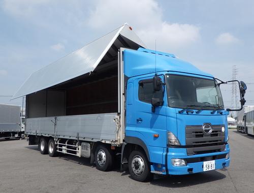 車検R7.9月迄　4軸低床　後輪エアサス　内高2,670