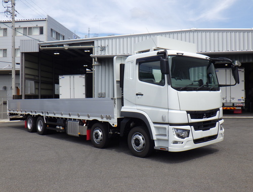 未使用車　アルミ平　4軸低床　AT　3方開　積載14.7t