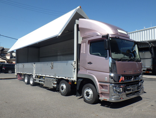 車検R8年5月迄　4軸低床　後輪エアサス　内高2,640　AT