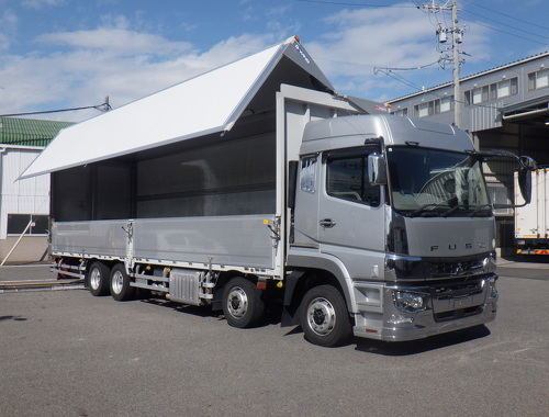 車検R8.6月迄	4軸低床　融雪仕様　ハイルーフ　AT