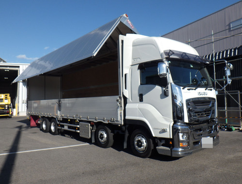 車検R8.11月迄　4軸低床　融雪仕様　ハイルーフ