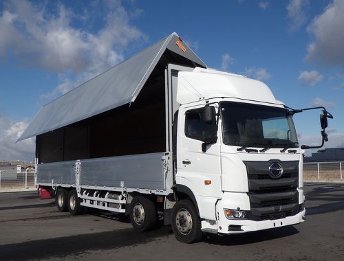 4軸低床　10ｍボデー　ボデー内高2,680　後輪エアサス