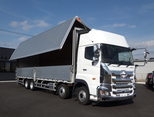 4軸低床　融雪仕様　後輪エアサス　ボデー内高2,680