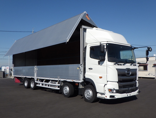 4軸低床　10ｍボデー　内高2,680　後輪エアサス