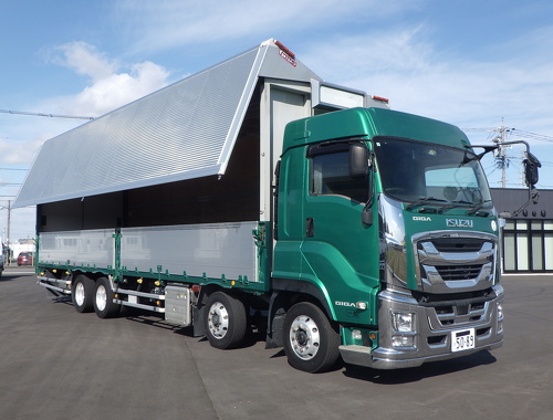 4軸低床 ハイルーフ 後輪エアサス AT 内高2,650