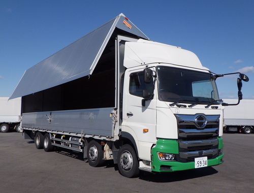 4軸低床 10ｍボデー ショートキャブ 内高2,730 後輪エアサス