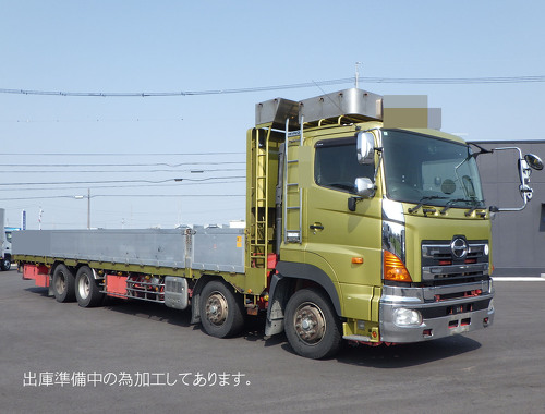 4軸低床　アルミ平　後輪エアサス　積載13.5ｔ　