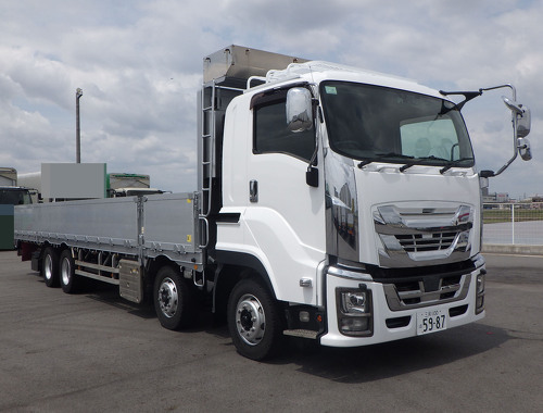 車検R9.3月迄	4軸低床アルミ平　E/Gリビルト載替