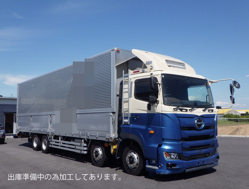 4軸低床　融雪仕様　後輪エアサス　内高2,600