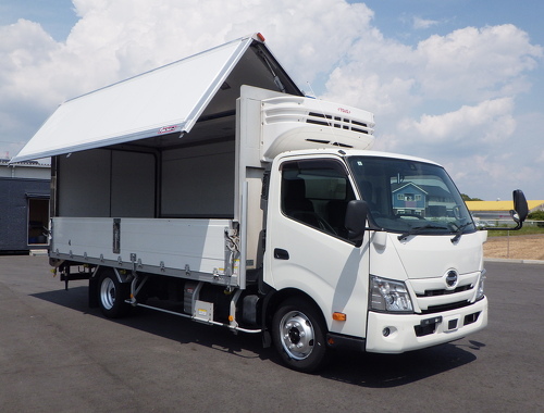 冷凍ウイング 菱重-5℃設定 ワイド超ロング 車輌総重量7,375kg