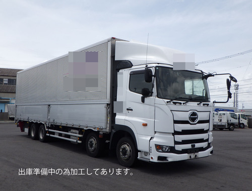 4軸低床　後輪エアサス　ボデー内高2,650