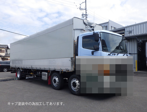 前2軸　ショートキャブ　幌ウイング　内高2,480