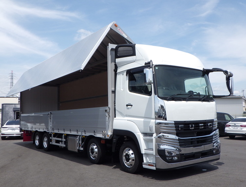 車検R9.5月迄	未使用車　4軸低床　融雪仕様　ハイルーフ