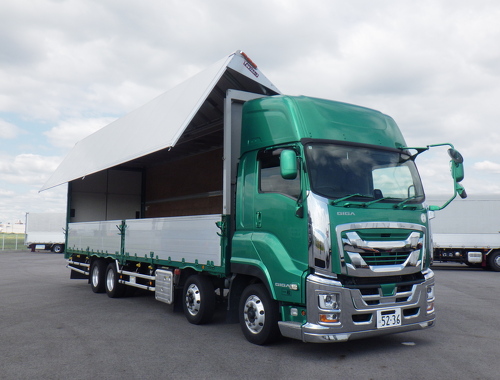 4軸低床　ハイルーフ　後輪エアサス　車検R9年3月迄